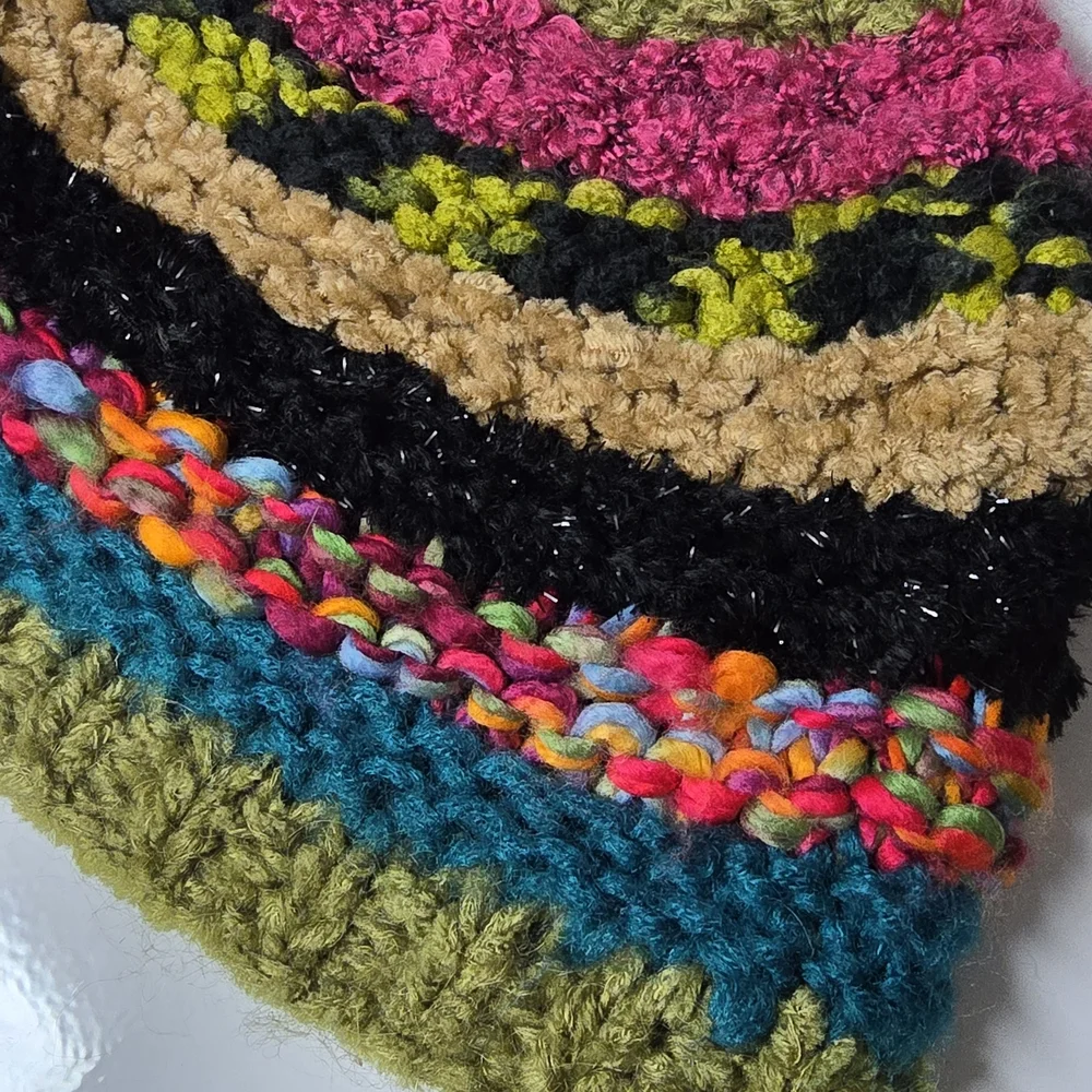 Women's Steve Madden Colorful Chunky Knit Beanie Winter Hat - Picture 3 of 6